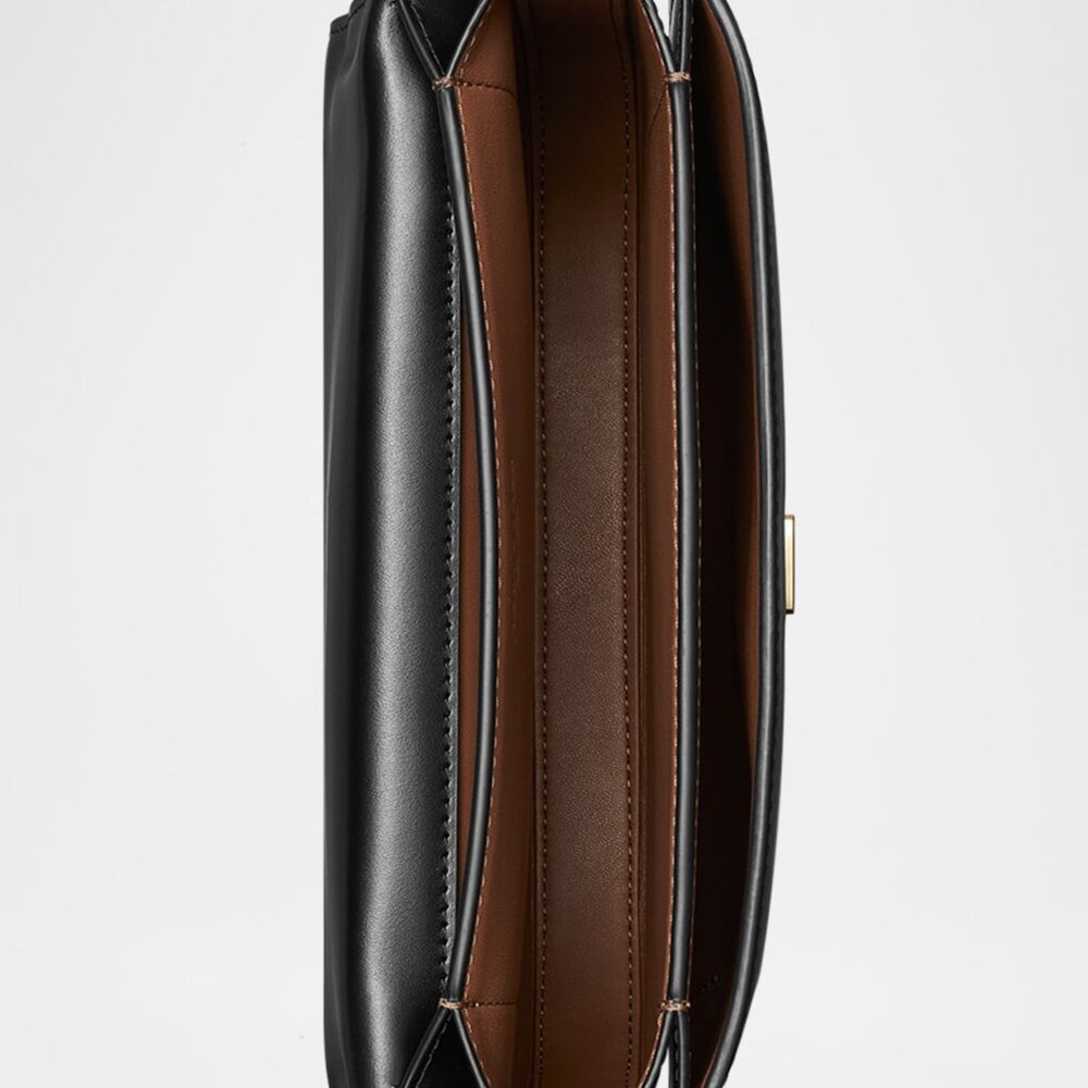 Tory Burch Eleanor Leather Slim Saddle Bag - Picture 4 of 11